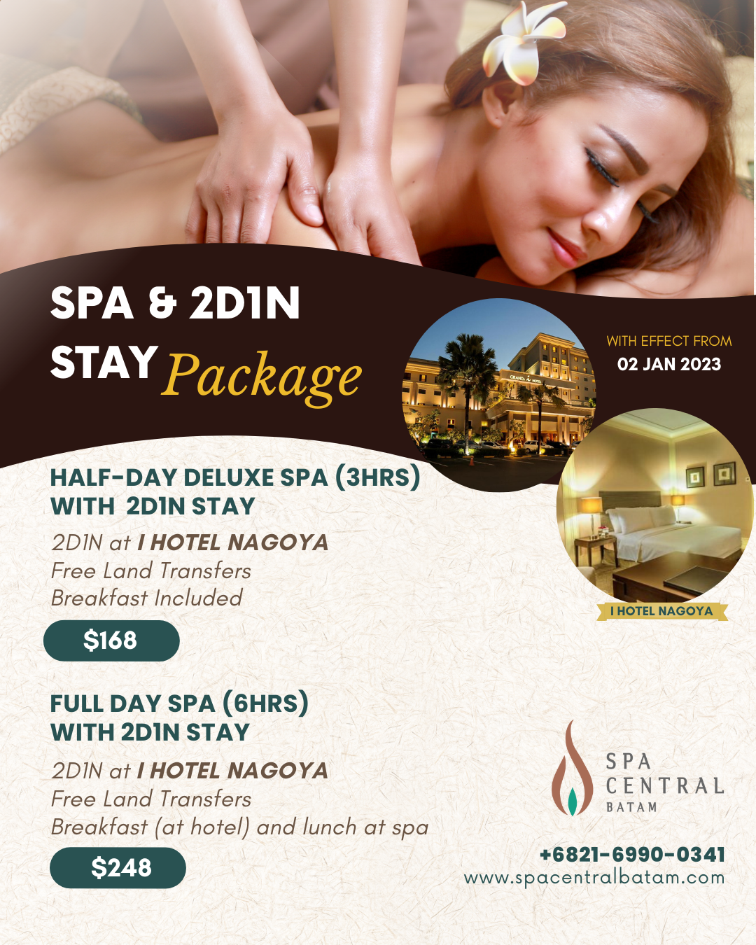 Spa and hotel package batam